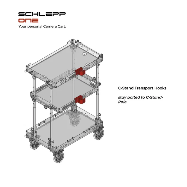 Bộ Ngàm Vận Chuyển C-Stand Cho Xe Đẩy Camera SCHLEPP ONE - Image 1
