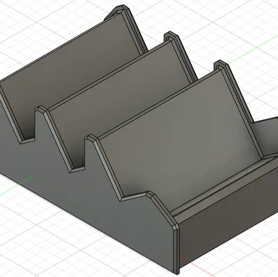 Kệ Trưng Bày Thẻ Bài 3 Tầng (STANDS FOR CARDS) - File In 3D Tiện Lợi