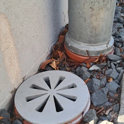 Nắp Chặn Rác Ống Thoát Nước Mưa 110 mm In 3D Tiện Dụng