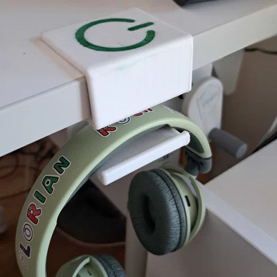 Giá treo tai nghe gắn cạnh bàn 3D thông minh tiện lợi