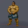 Mô hình 3D E.Honda - Võ sĩ Sumo huyền thoại trong Street Fighter - Thumbnail 1