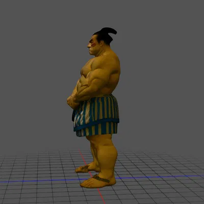 Mô hình 3D E.Honda - Võ sĩ Sumo huyền thoại trong Street Fighter