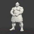 Mô hình 3D E.Honda - Võ sĩ Sumo huyền thoại trong Street Fighter - Thumbnail 3