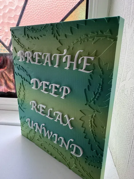 Bảng trang trí Breathe Deep - Relax - Unwind - Image 2