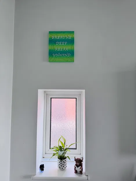 Bảng trang trí Breathe Deep - Relax - Unwind - Image 4
