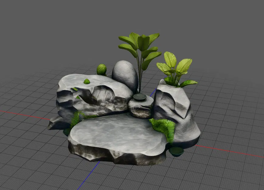 Đế đá trang trí tiểu cảnh (Stone Base) cho mô hình - Image 1