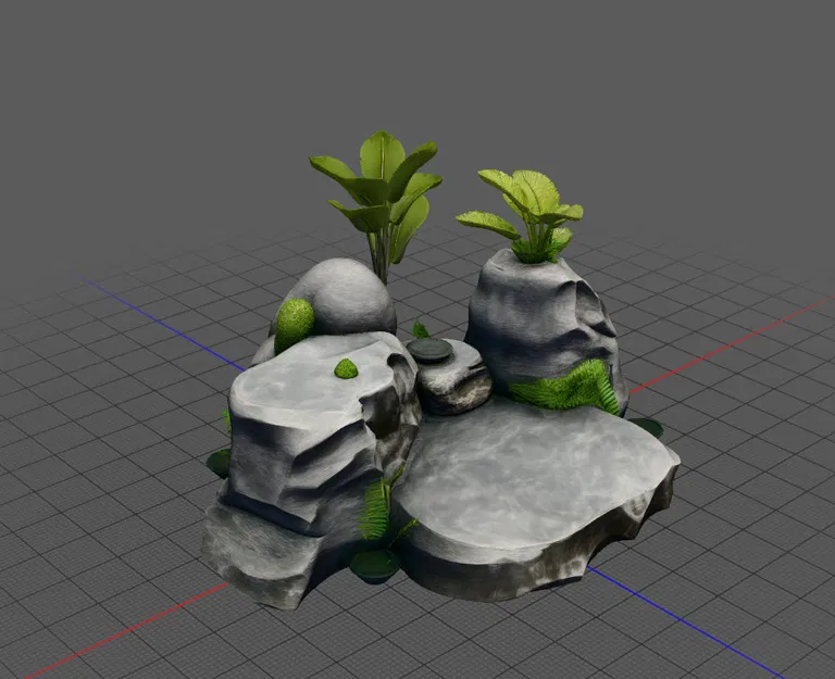Đế đá trang trí tiểu cảnh (Stone Base) cho mô hình - Image 2