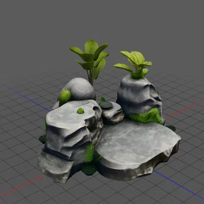 Đế đá trang trí tiểu cảnh (Stone Base) cho mô hình