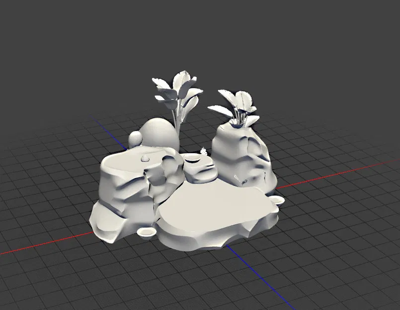 Đế đá trang trí tiểu cảnh (Stone Base) cho mô hình - Image 3