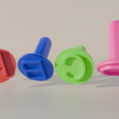 Bộ con dấu chữ cái ABCD