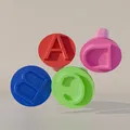 Bộ con dấu chữ cái ABCD - Thumbnail 2