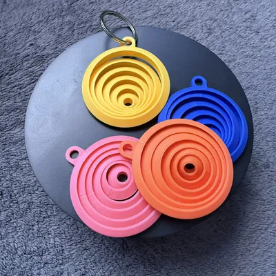 Móc khóa Fidget hình tròn, Bông tai, Đồ chơi 3D