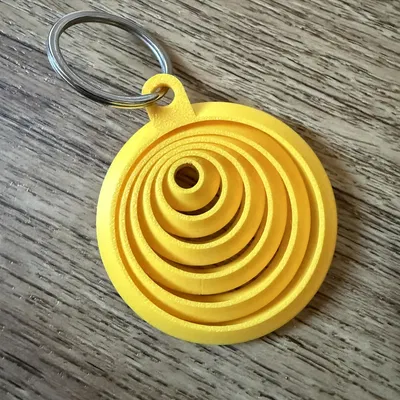 Móc khóa Fidget hình tròn, Bông tai, Đồ chơi 3D