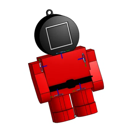 Móc khóa lính canh Squid Game - File 3D in ấn chất lượng cao