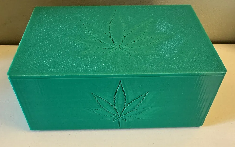Hộp đựng đồ đa năng in 3D họa tiết lá - Mẫu stash box tiện lợi - Image 2