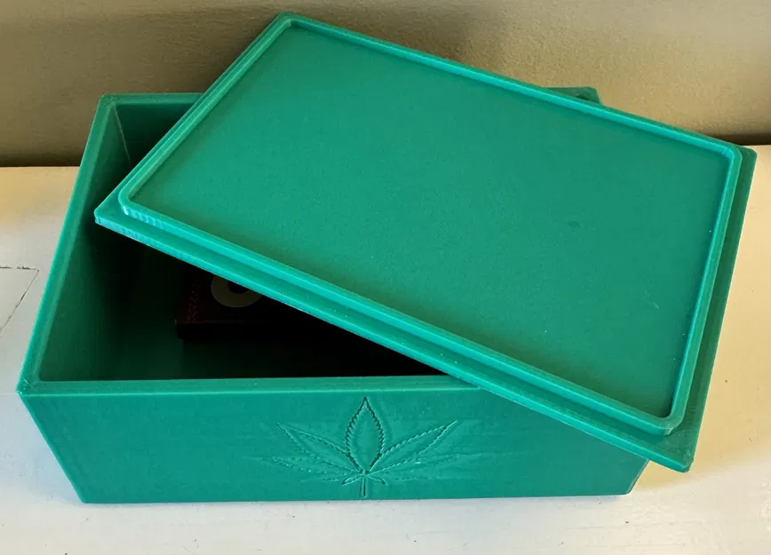 Hộp đựng đồ đa năng in 3D họa tiết lá - Mẫu stash box tiện lợi - Image 3