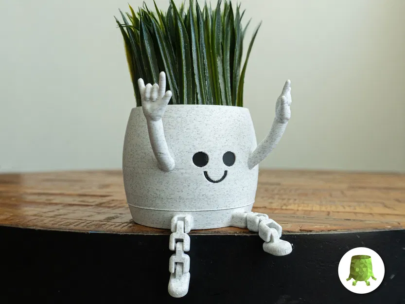 Chậu Cây Happy Flex Sitting Tạo Dáng Rock n Roll - Image 1