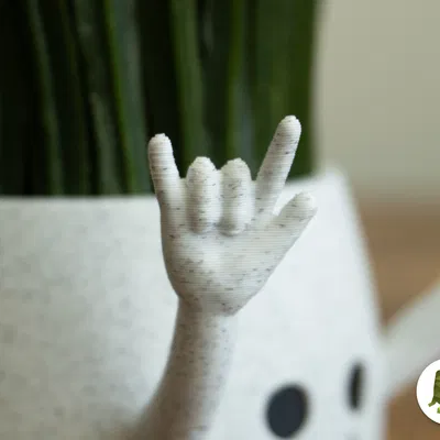 Chậu Cây Happy Flex Sitting Tạo Dáng Rock n Roll