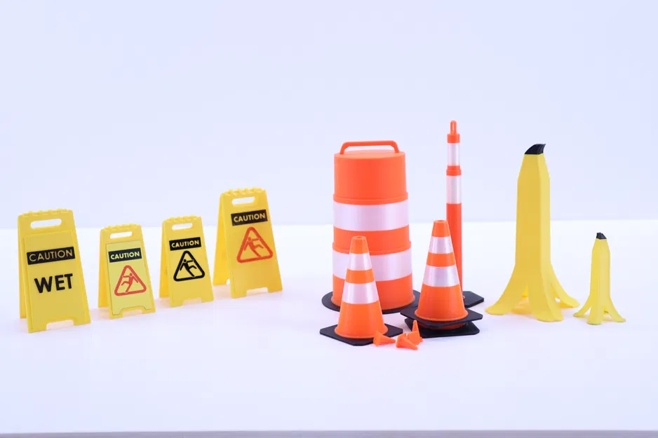 Bộ sưu tập biển cảnh báo sàn trơn 3D (Slippery When Wet Signs) - Image 2