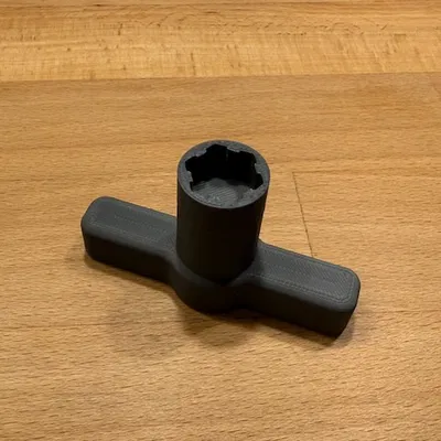 Cờ-lê tháo bánh xe Traxxas 17mm (FreeCAD)