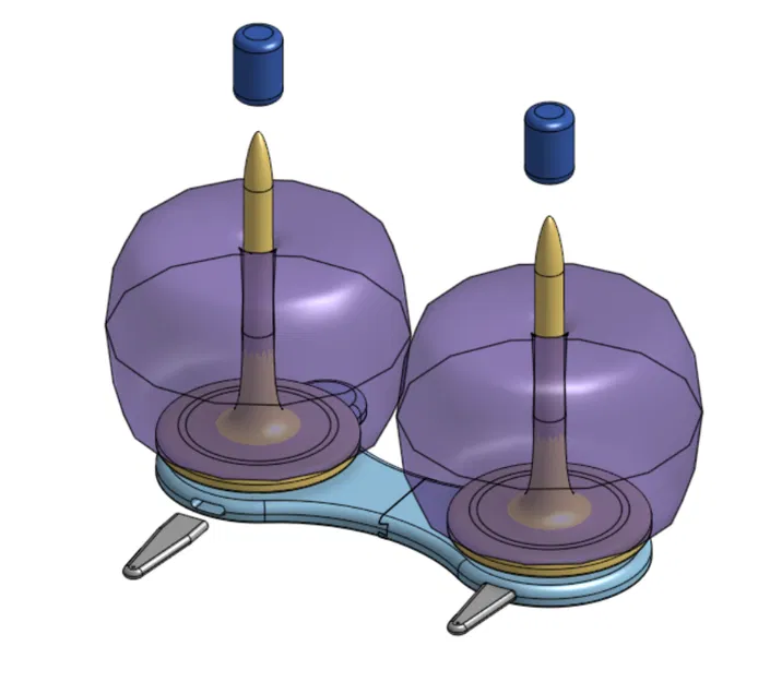 Giá đỡ cuộn len Yarn spike kate - Thiết kế Parametric - Image 2