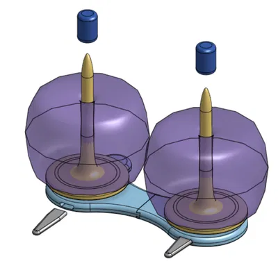 Giá đỡ cuộn len Yarn spike kate - Thiết kế Parametric