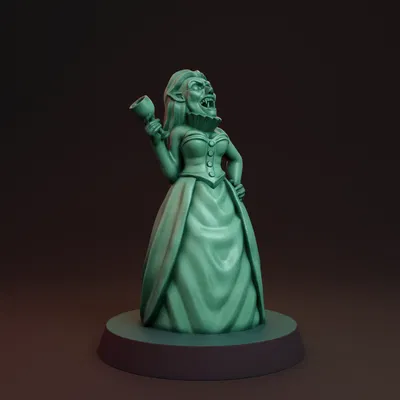 Mô hình Nữ bá tước ma cà rồng (Vampire baroness) - In FDM không cần support