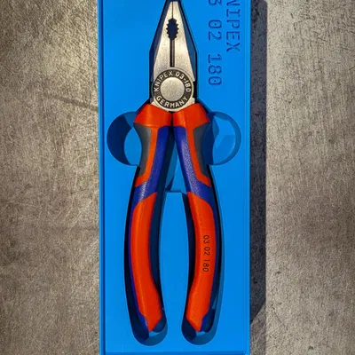Khay 3D Gridfinity cho kìm Knipex Combination Pliers 03 02 180