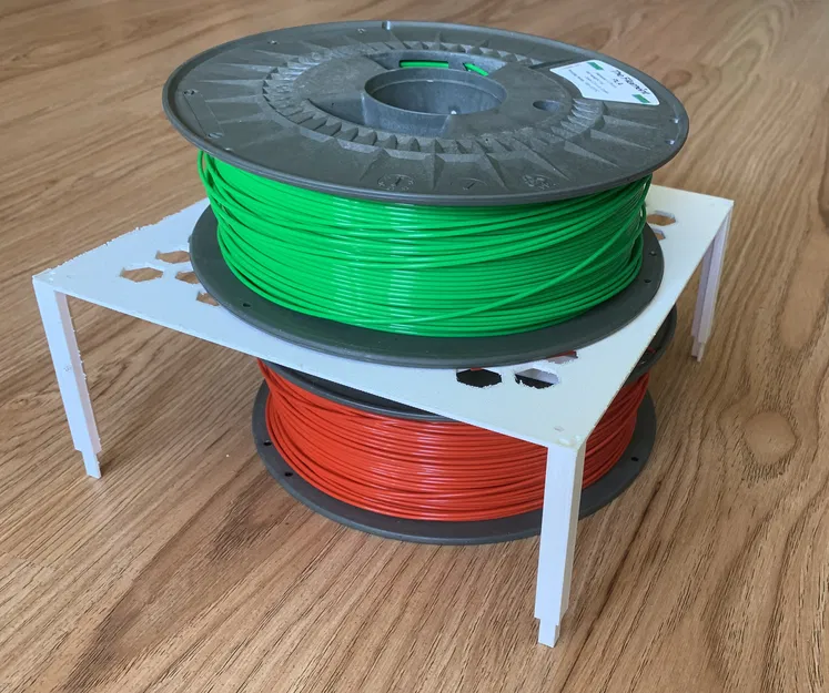 Kệ để cuộn nhựa in 3D (Expandable shelf) xếp chồng gọn gàng - Image 1