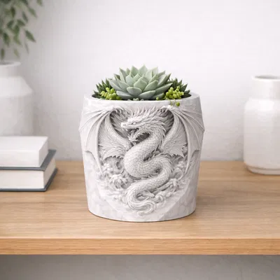 Chậu cây Rồng tung cánh (Dragon Planter)