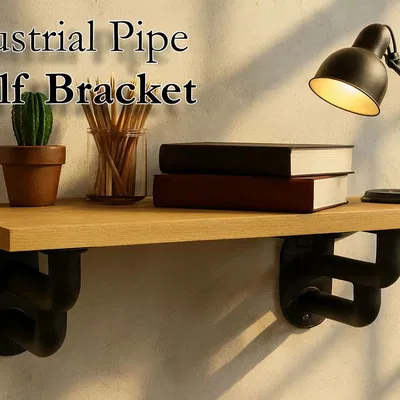 Giá Đỡ Kệ Phong Cách Công Nghiệp (Industrial-Style Shelf Bracket)