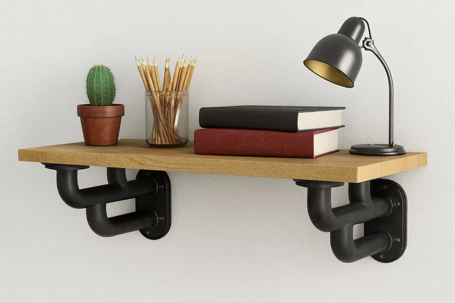 Giá Đỡ Kệ Phong Cách Công Nghiệp (Industrial-Style Shelf Bracket) - Image 10