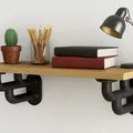 Giá Đỡ Kệ Phong Cách Công Nghiệp (Industrial-Style Shelf Bracket) - Thumbnail 10