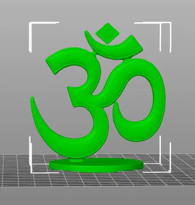 Mô hình biểu tượng Om để bàn in 3D phong cách thiền định - Image 1