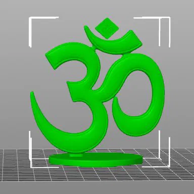 Mô hình biểu tượng Om để bàn in 3D phong cách thiền định