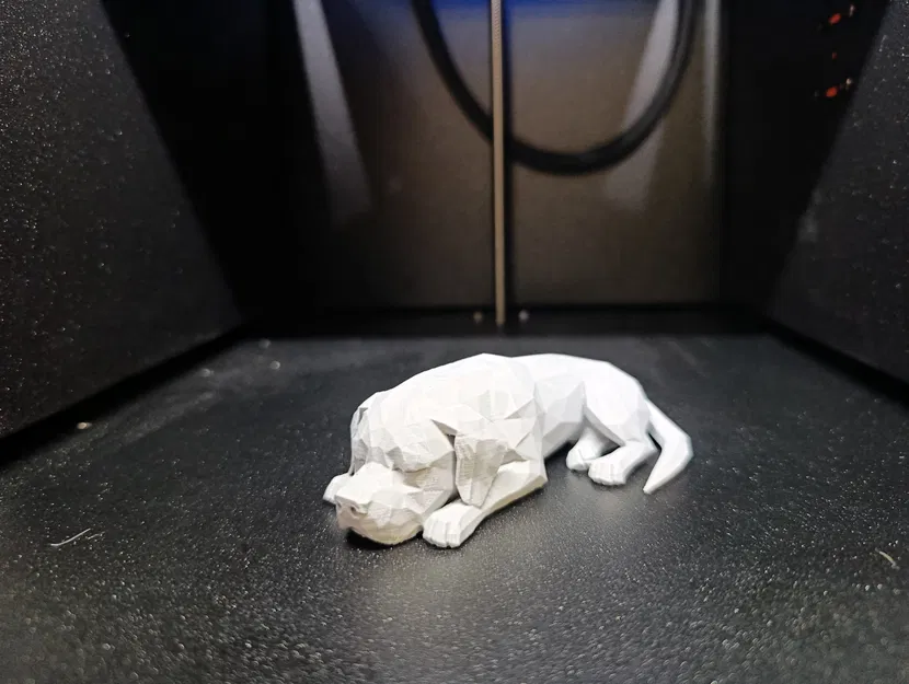 Mô hình Low Poly chú chó đang ngủ - Image 2