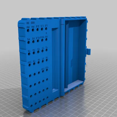 Hộp đựng tua vít kèm ngăn chứa đầu bit 4mm