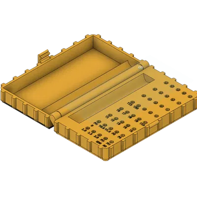 Hộp đựng tua vít kèm ngăn chứa đầu bit 4mm