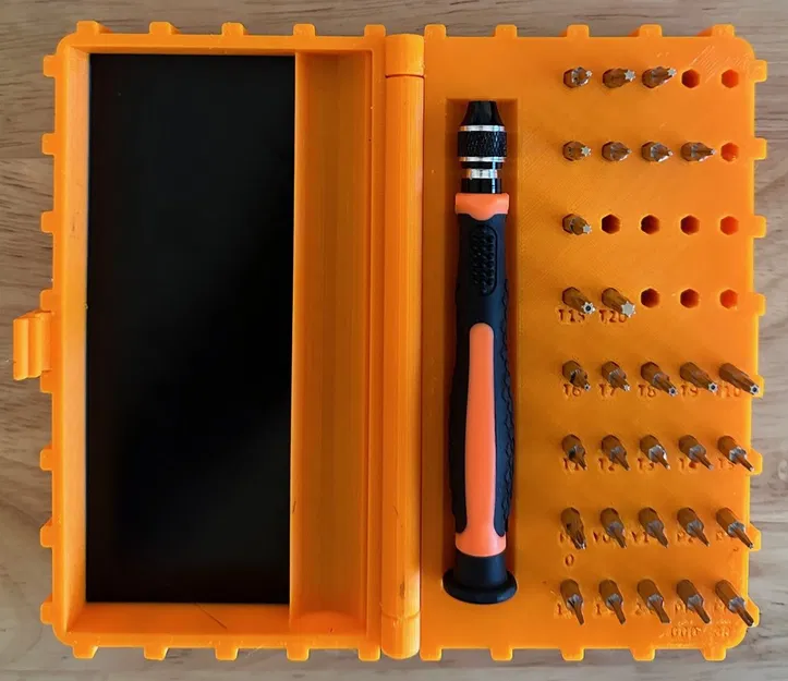 Hộp đựng tua vít kèm ngăn chứa đầu bit 4mm - Image 4