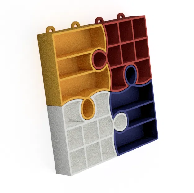 Bộ Kệ Ghép Hình Độc Đáo - Puzzle Shelf - Image 3
