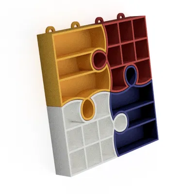 Bộ Kệ Ghép Hình Độc Đáo - Puzzle Shelf