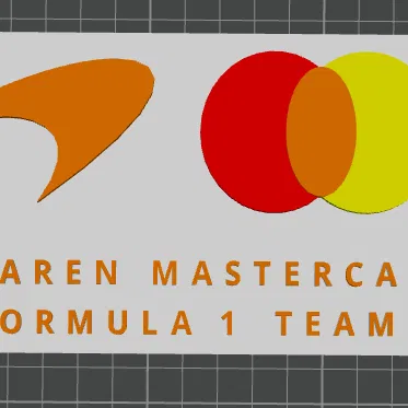 Mô hình 3D logo McLaren Mastercard Formula 1 cực chất cho fan