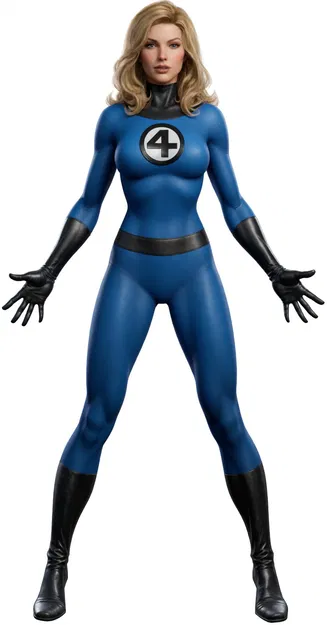 Mô hình 3D Susan Storm (Invisible Woman) - Image 1