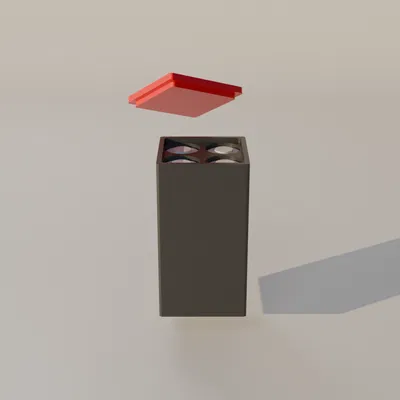 Hộp đựng 4 pin AAA nhỏ gọn, chắc chắn cho dân du lịch