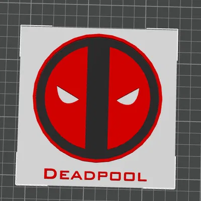 Mô hình biểu tượng Deadpool 3D: Thiết kế sắc nét cho fan Marvel