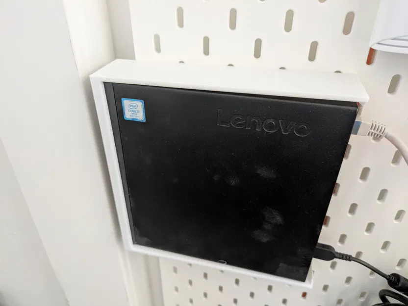 Giá treo/Adapter gắn Lenovo ThinkCentre Tiny lên bảng Ikea Skadis - Image 2
