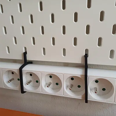 Móc treo ổ cắm điện cho bảng Skadis - Gọn gàng không gian làm việc
