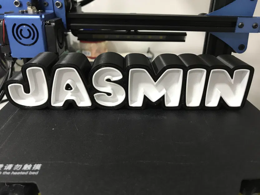 Bảng tên 3D Jasmin - Image 1