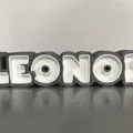 Bảng tên 3D Leonor - Thumbnail 1