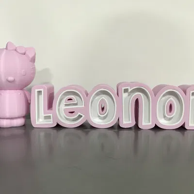 Bảng tên 3D Leonor